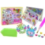 LEAN TOYS DIY Dimanta uzlīmju komplekts ar dažādiem rakstiem un krāsainām uzlīmēm