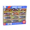 LEAN TOYS Sporta auto komplekts 1:55 ar berzes piedziņu, 12 krāsainas detaļas