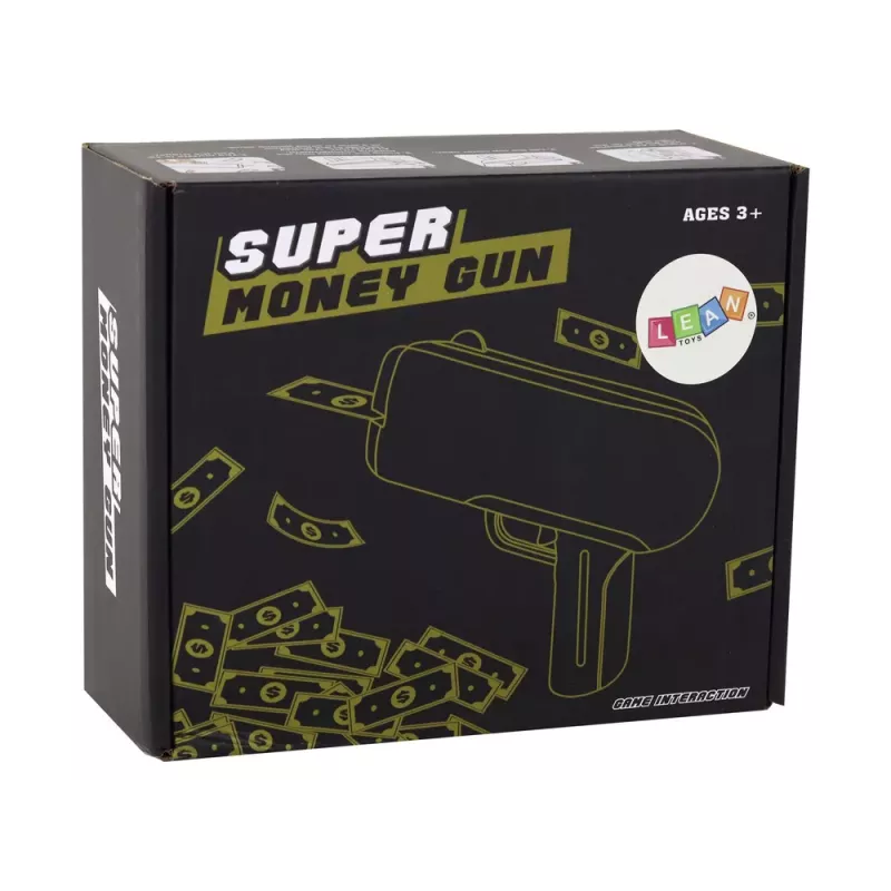 LEAN TOYS Money Gun Shooting Gold Launcher Money Gun Banknotes