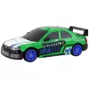 LEAN TOYS Ar vadību vadāma sporta automašīna R/C 1:24 Zaļa ar maināmiem riteņiem