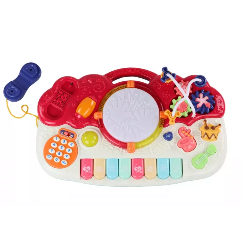 LEAN TOYS Organ Piano Educational Music Drum Sounds Light