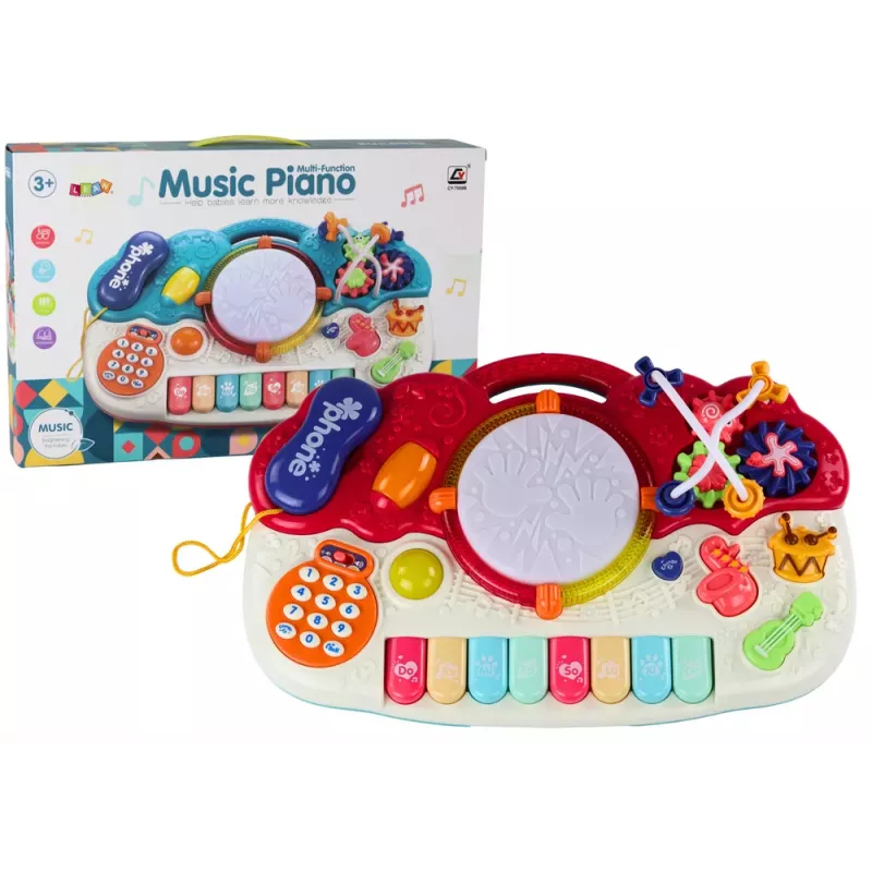 LEAN TOYS Organ Piano Educational Music Drum Sounds Light