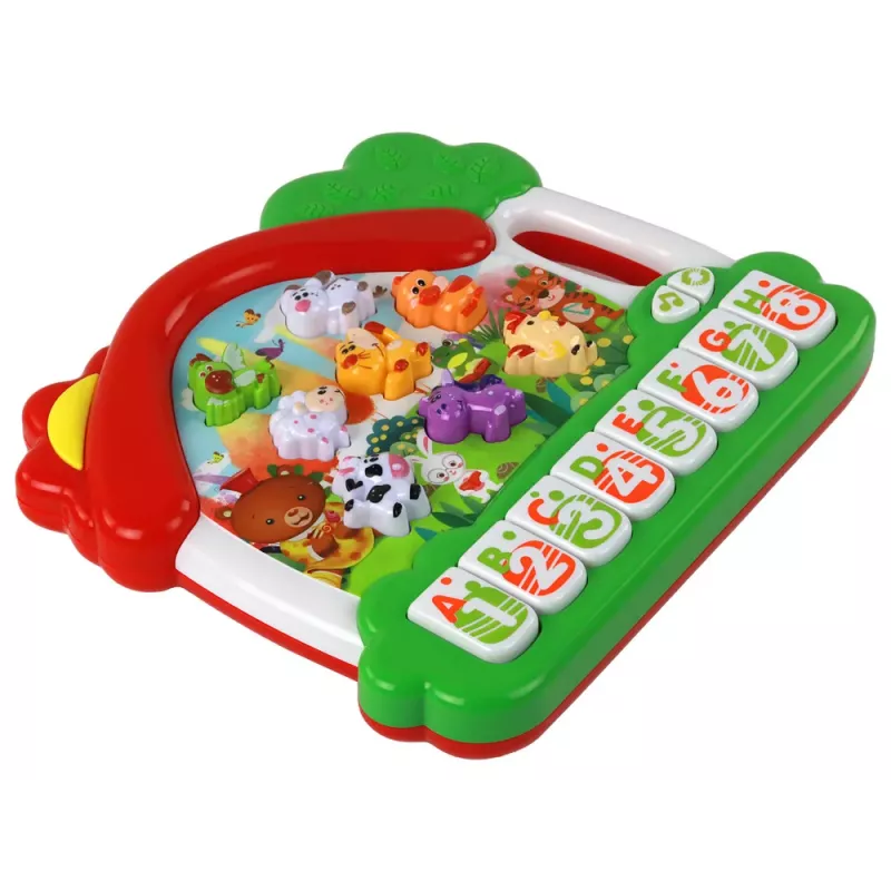 LEAN TOYS Organ Piano Animals for Learning English Educational Panel