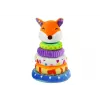LEAN TOYS Plush Pyramid Fox Educational Mascot Colorful 27 cm