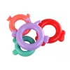 LEAN TOYS Piramīdas Vienradža Puzle 8 Apļi Krāsaini 29cm x 14cm x 14cm