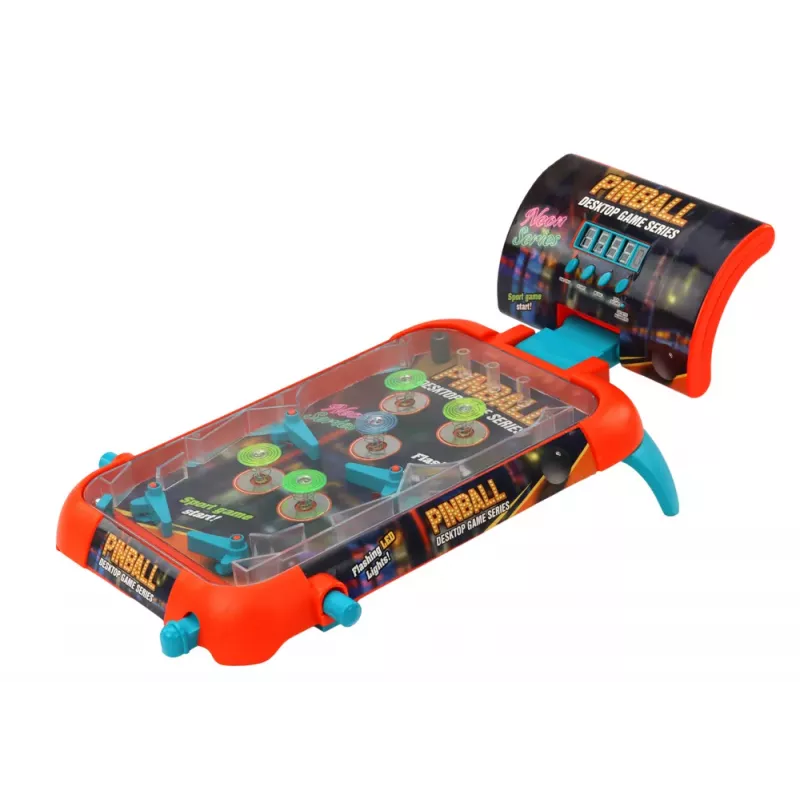 LEAN TOYS Pinball Arcade Game ar LED gaismām, skaņām un rezultātu tablo