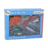 LEAN TOYS Figūru komplekts Jūras dzīvnieki Okeāna zivis Kalmārs 4 gab.