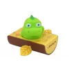 LEAN TOYS Uztināma vannas rotaļlieta Dinozaurs laivā