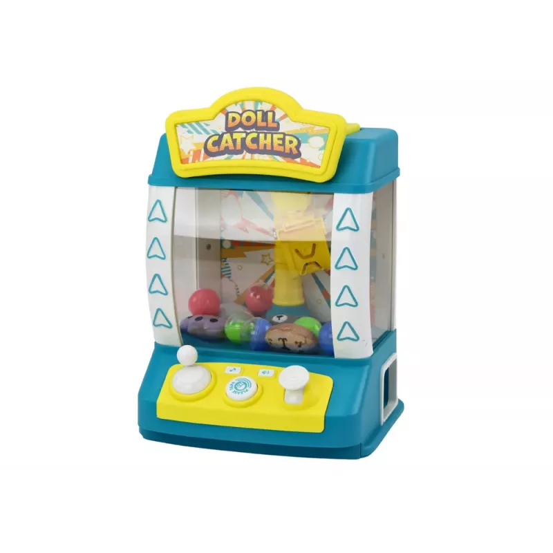 LEAN TOYS Arkādes spīļu mašīna leļļu, mīksto rotaļlietu un bumbiņu ķeršanai, tirkīza