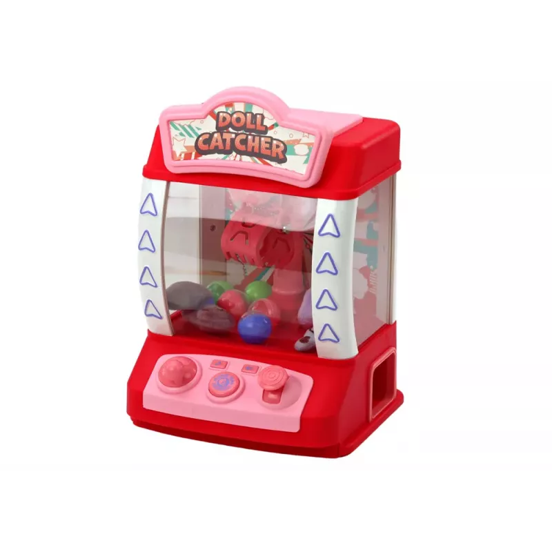 LEAN TOYS Mini Claw Machine leļļu, sīkrīku, mīksto rotaļlietu un bumbiņu ķeršanai - Rozā