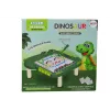 LEAN TOYS Izglītojoša magnētiskā tāfele Dinozauru puzle Zaļas pērlītes