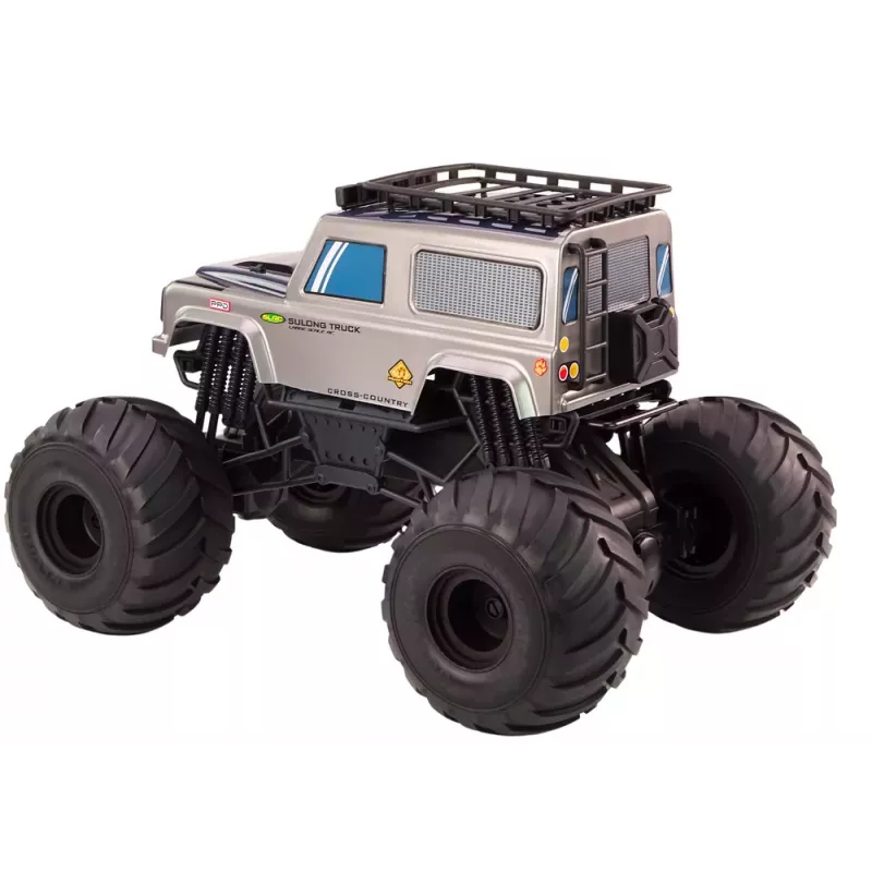 LEAN TOYS Lielais bezceļu attālināti vadāmais SUV 2.4G RC 1:6 Pelēks