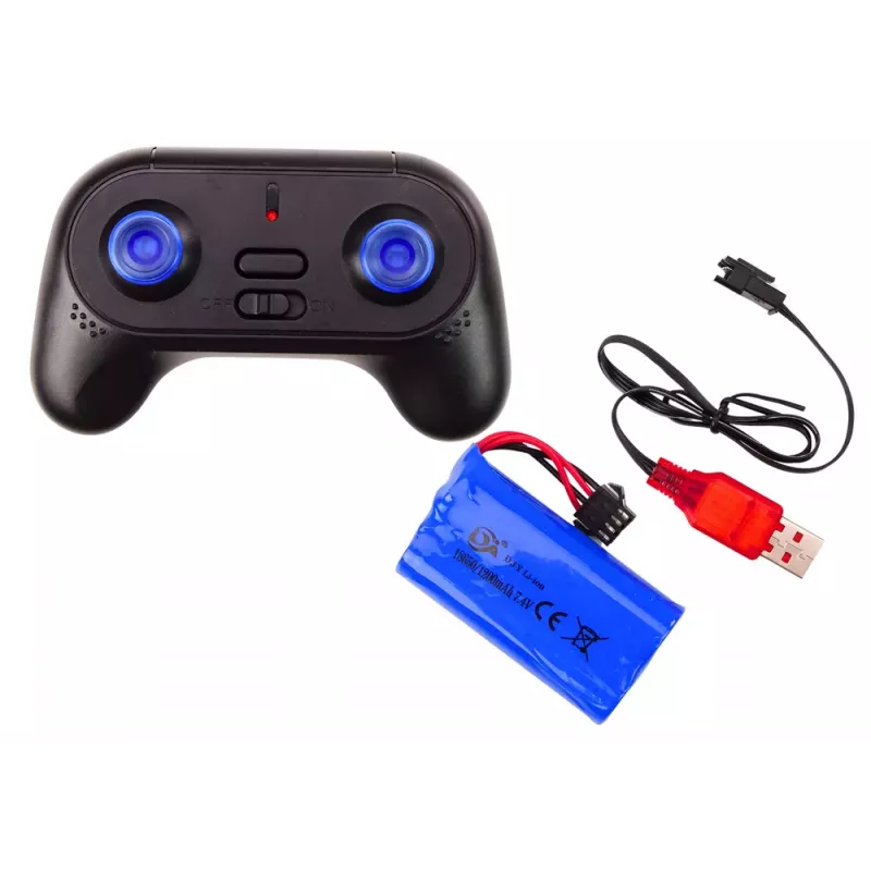 LEAN TOYS Lielais bezceļu attālināti vadāmais SUV 2.4G RC 1:6 Pelēks