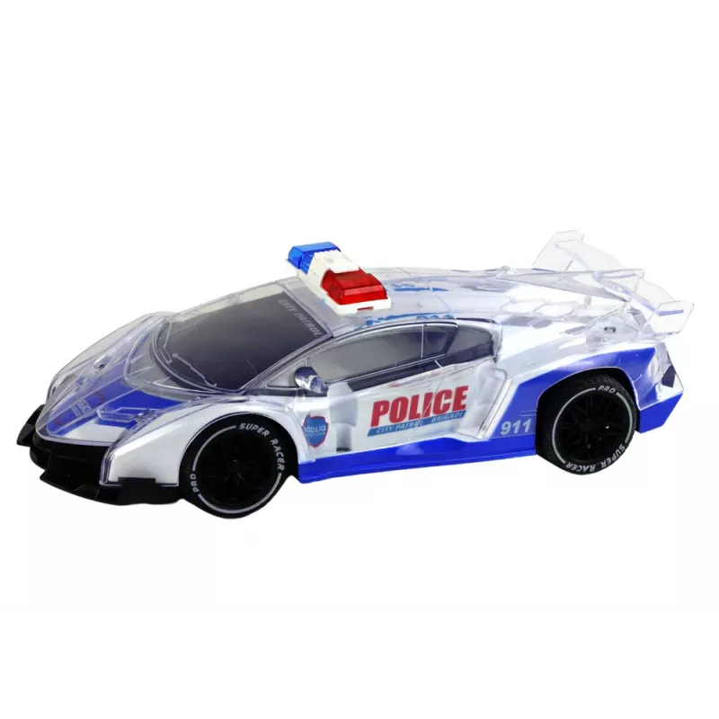 LEAN TOYS Policijas sporta automašīna ar tālvadību RC mērogs 1:16 gaismas