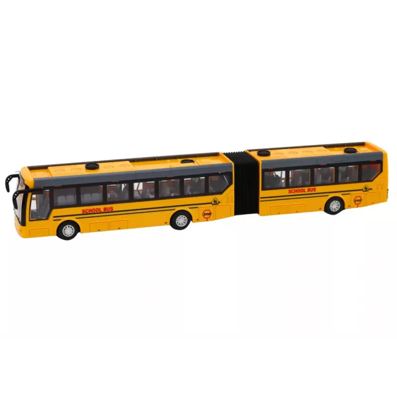 LEAN TOYS Remote Control Articulated RC School Bus 1:32 Yellow