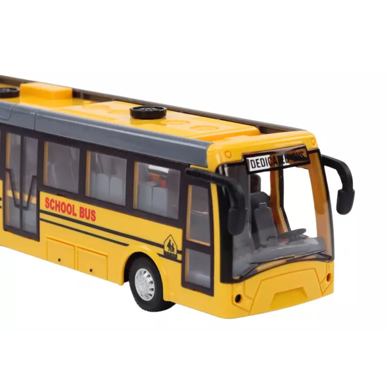 LEAN TOYS Remote Control Articulated RC School Bus 1:32 Yellow