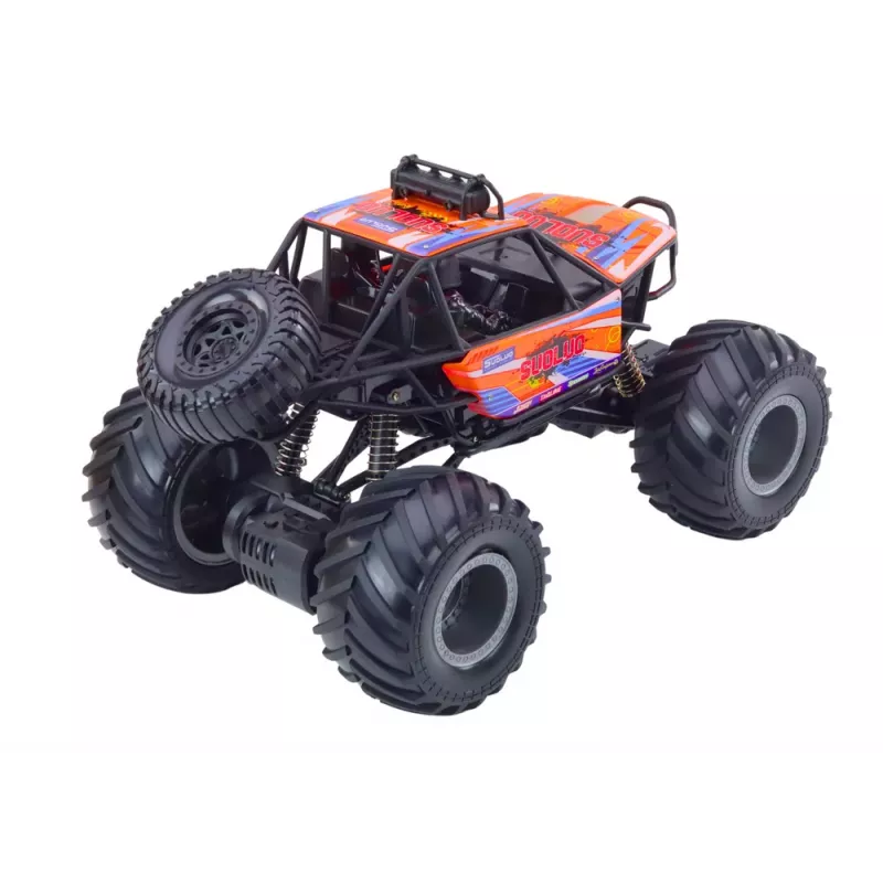 LEAN TOYS Bezceļu Tālvadības RC Auto 1:8 Amortizatori Oranžs