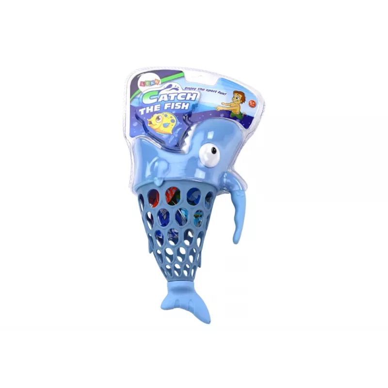 LEAN TOYS Makšķerēšanas grozs Haizivs zivju turētājs Zils