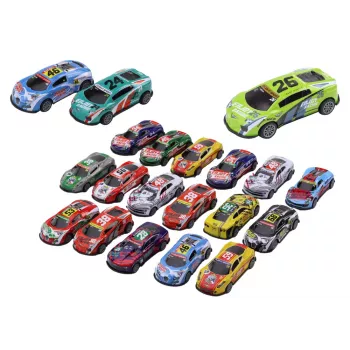 LEAN TOYS Rotaļu automašīnu komplekts, Sporta sacīkšu automašīnas 1:64, 20 gab.