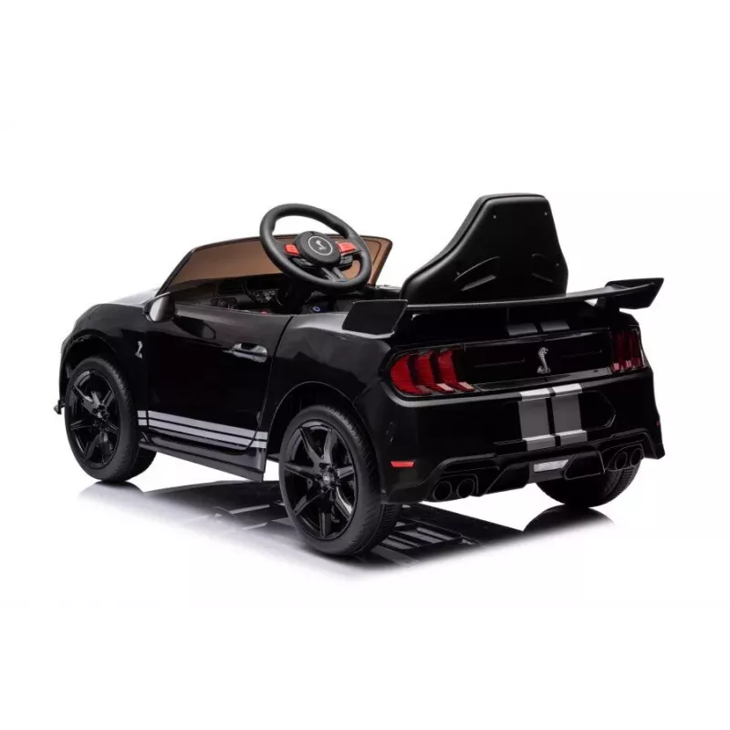 LEAN CARS Ar akumulatoru darbināms transportlīdzeklis Ford Mustang GT500 Shelby Melns