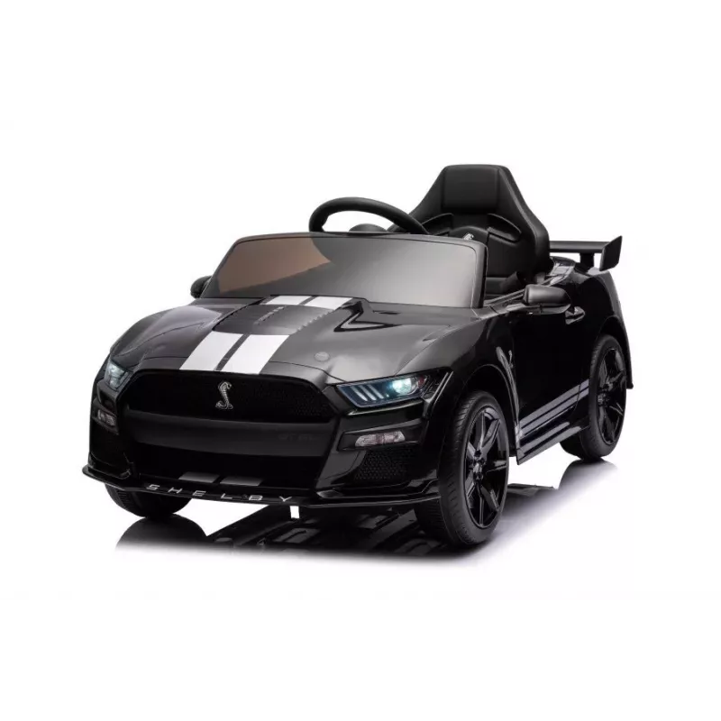 LEAN CARS Ar akumulatoru darbināms transportlīdzeklis Ford Mustang GT500 Shelby Melns