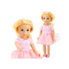 LEAN TOYS Doll in a Dress with Tulle, Pink, Blonde Hair