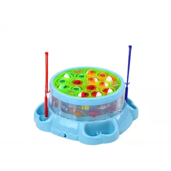 LEAN TOYS Game Fishing Rods Lights Sounds Blue