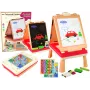 LEAN TOYS 3in1 Daudzfunkcionāls Divpusējs Ķīniešu Spēļu Galds - Mahjong, Kāršu un Galda Spēles, Salokāms, Zaļš Filcs