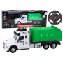 LEAN TOYS Remote Controlled RC Garbage Truck Green Lights Sounds