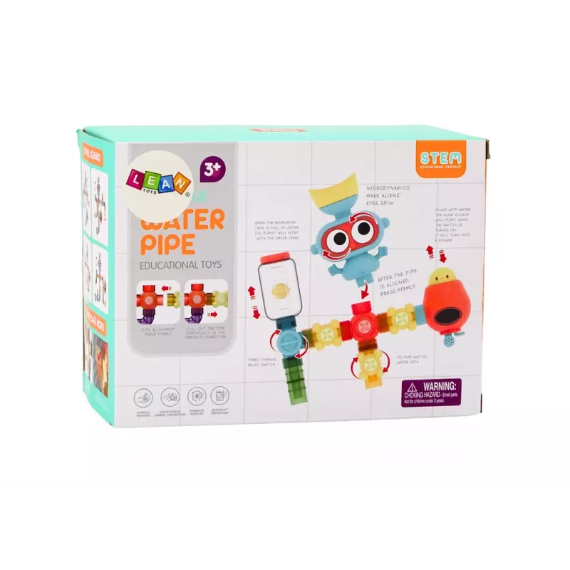 LEAN TOYS Interaktīva izglītojoša ūdens rotaļlieta vannošanai, Planet Man