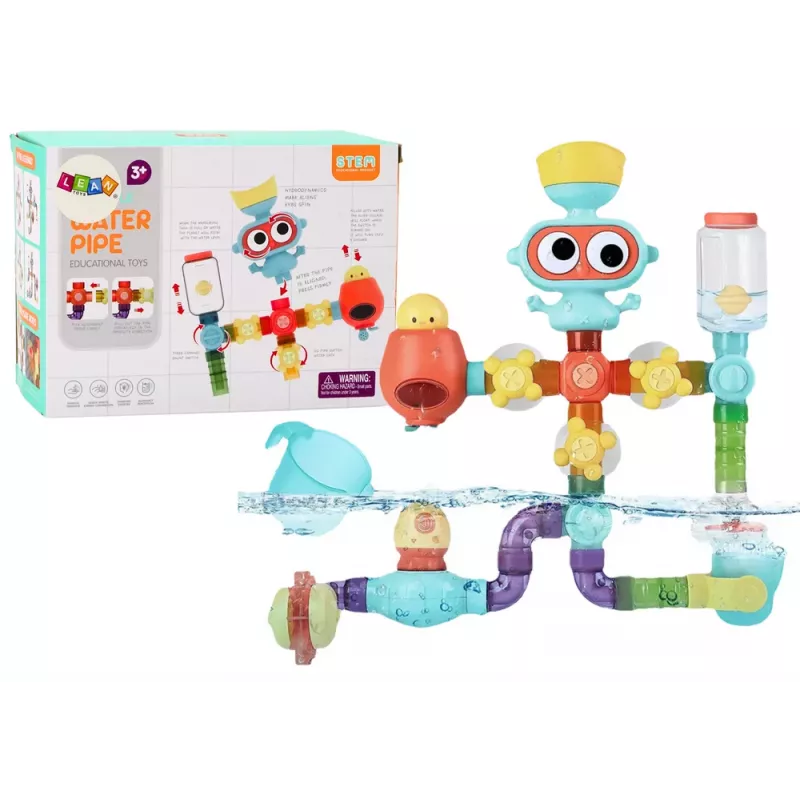 LEAN TOYS Interaktīva izglītojoša ūdens rotaļlieta vannošanai, Planet Man