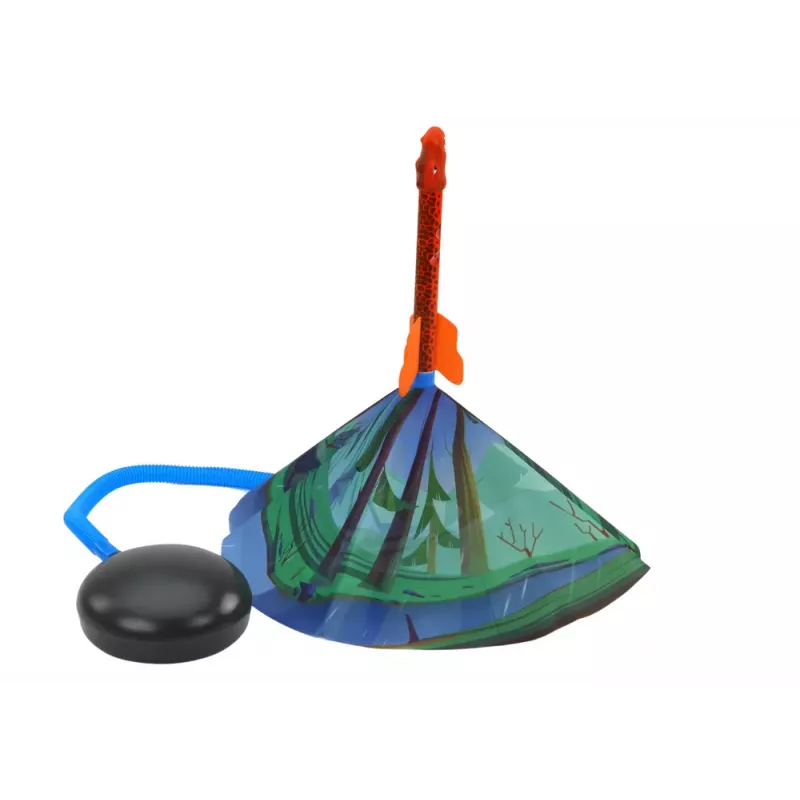 LEAN TOYS Rocket Launcher Game Dinosaurs Forest Colorful Push Up