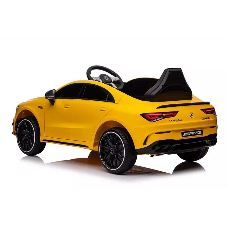 LEAN CARS Akumulatora darbināma automašīna Mercedes CLA 45s AMG Yellow 4x4