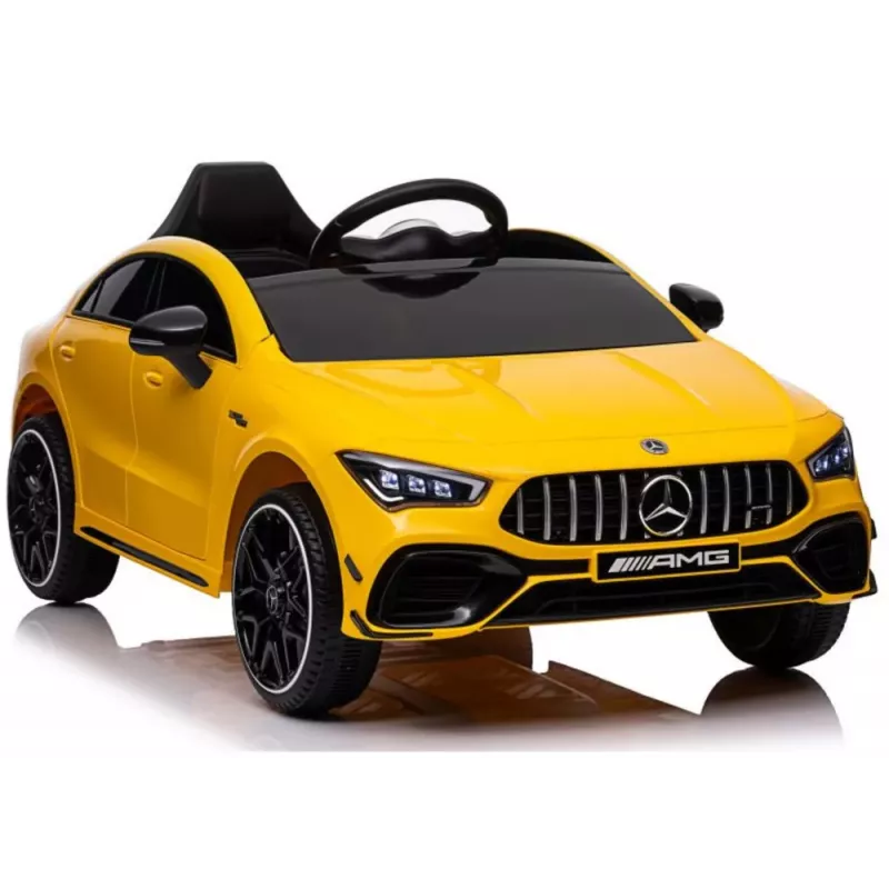 LEAN CARS Akumulatora darbināma automašīna Mercedes CLA 45s AMG Yellow 4x4