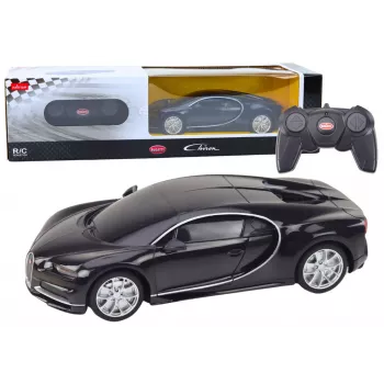RASTAR Bugatti Veyron Chiron Remote Control Car RC Black 1:24
