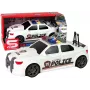 LEAN TOYS Sports Car Opening Trunk Police Lights Sounds White 1:16