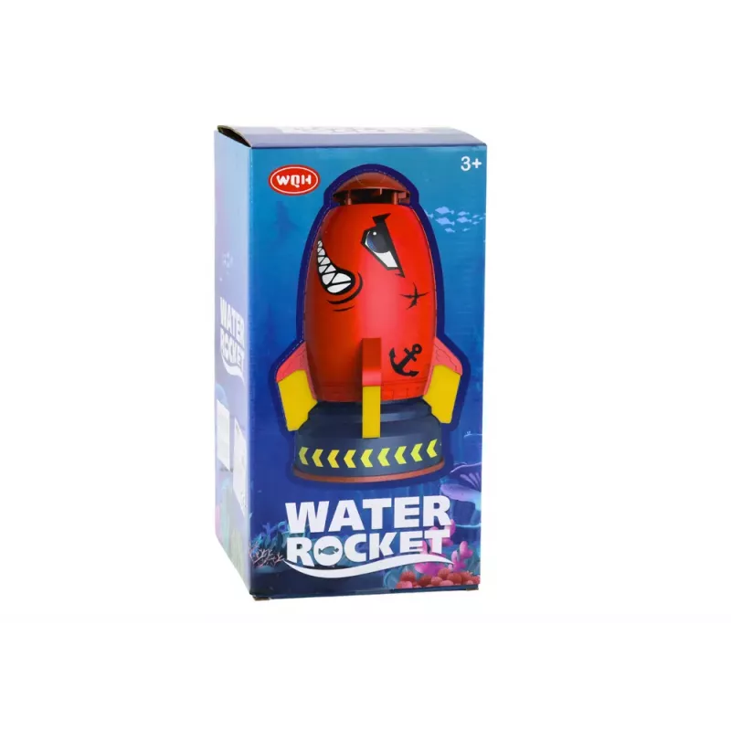 LEAN TOYS Ūdens raķetes smidzinātāja palaidējs Red Shark