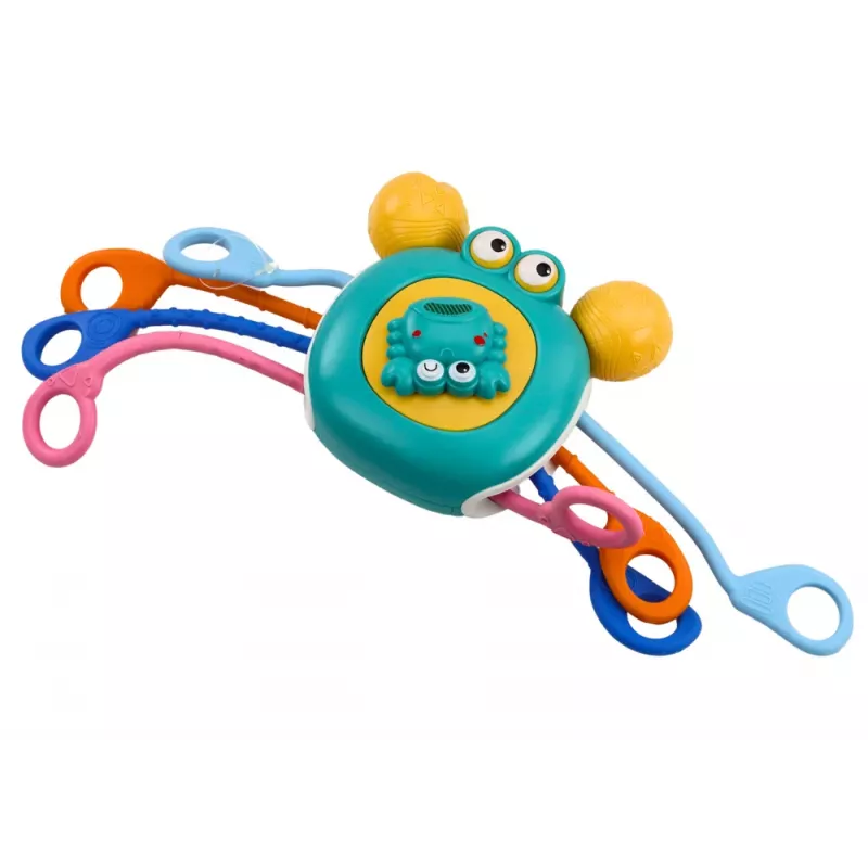 LEAN TOYS Interaktīvs sensoriskais krabis izglītojošs zobu kodējs bērniem