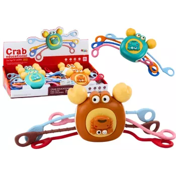 LEAN TOYS Interaktīvs sensoriskais krabis izglītojošs zobu kodējs bērniem