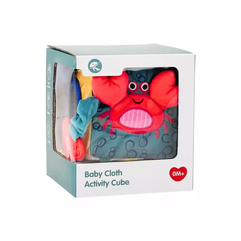 LEAN TOYS Sensory Cube Sea Animals Rustling Interactive Educational