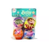 LEAN TOYS Mīkstās bumbiņas Krāsainas izglītojošas grabuļbumbiņas 4 gab. komplekts