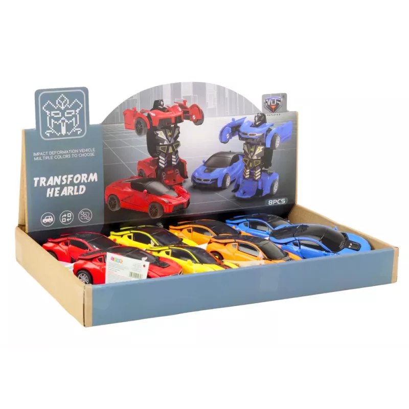 LEAN TOYS Auto-Robot 2in1 Robots 4 krāsās