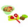 LEAN TOYS Augļu griešanas komplekts ar salātu galda piederumiem un paplāti, 25 gab.