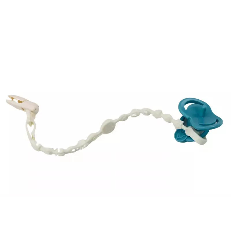 LEAN TOYS Bērnu lelle baltā un pelēkā apģērbā, cepurē, ar knupīti un segu