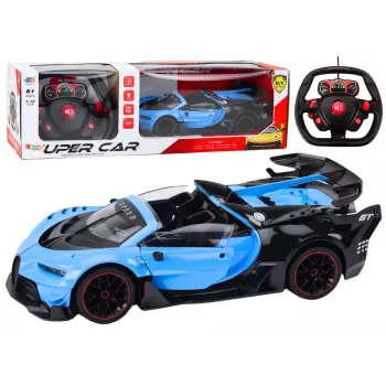 LEAN TOYS Remote Controlled Sports Car RC 1:12 Opening Doors Blue