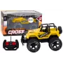 LEAN TOYS Ar tālvadību vadāms bezceļu auto RC 1:18 Dzeltens