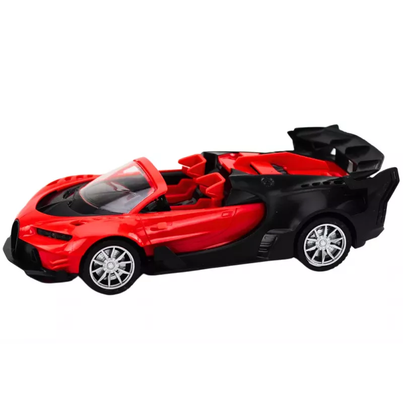 LEAN TOYS Rotaļu auto ar tālvadību Sporta auto RC 1:18 Sarkans