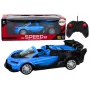 LEAN TOYS Rotaļu Auto Ar Tālvadību Sporta Auto RC 1:18 Zils
