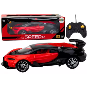 LEAN TOYS Remote Controlled Sports Car Red 1:16 RC Car