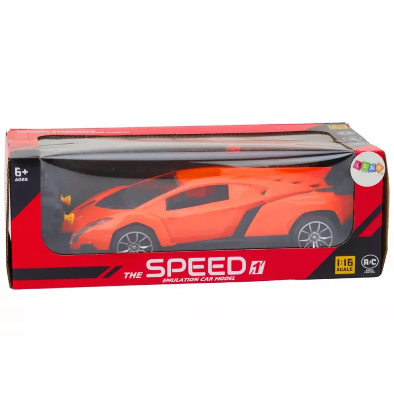 LEAN TOYS Remote Controlled Sports Car Orange RC Car 1:16